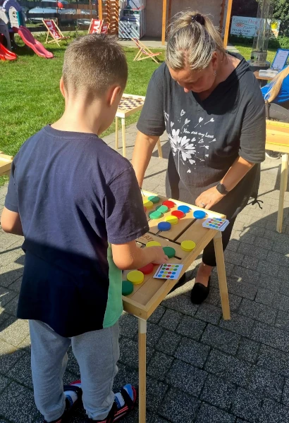 Gry drewniane XXL - kolorowe dyski 